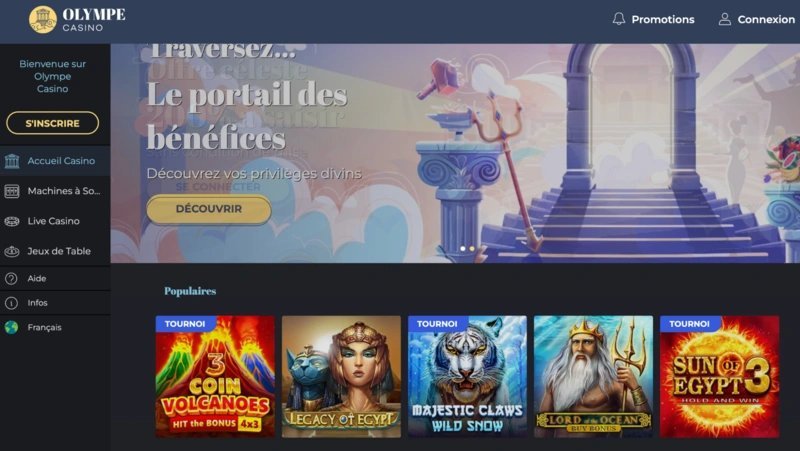 Découvrez les Avantages de l&rsquo;Olympe Casino, le Successeur de Cresus en Ligne.